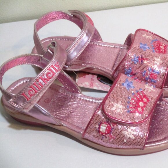 NIB NEW Big Girls sz 35 4Youth Pink Sparkly lelli Kelly Sandasl - Picture 5 of 5